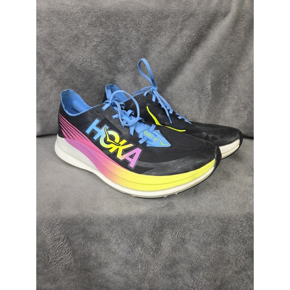 Hoka One One U Rocket X2 1127927 BKML All Gender Running Shoes‎ Size 14 Men